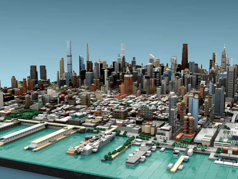 MOC - 257585 - Manhattan - New York City Klemmbausteine - LesDiy - Klemmbausteine