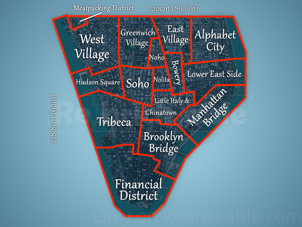 MOC - 257585 - Manhattan - New York City Klemmbausteine - LesDiy - Klemmbausteine