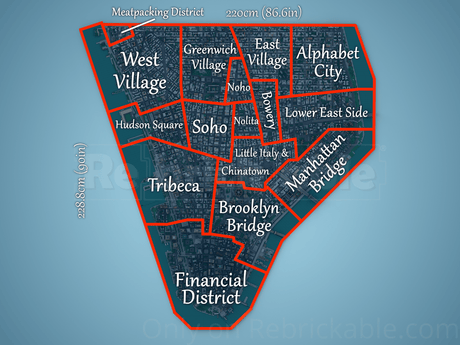 MOC - 257585 - Manhattan - New York City Klemmbausteine - LesDiy - Klemmbausteine