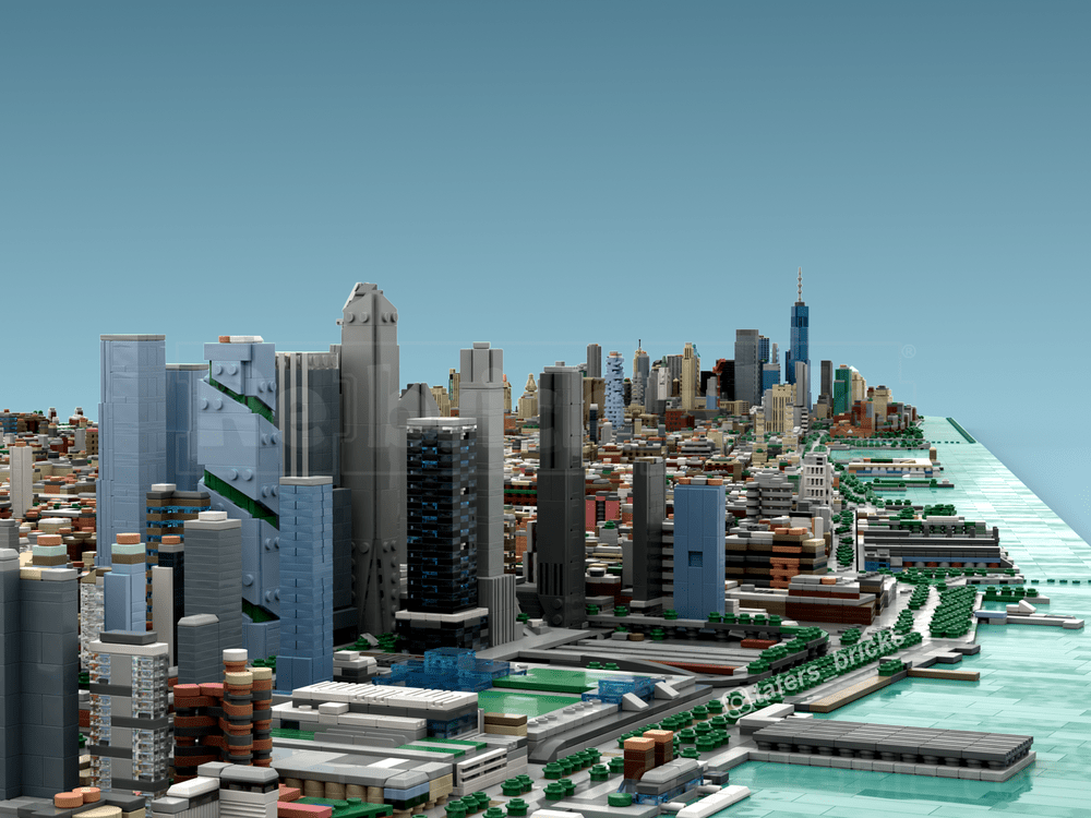 MOC - 257585 - Manhattan - New York City Klemmbausteine - LesDiy - Klemmbausteine