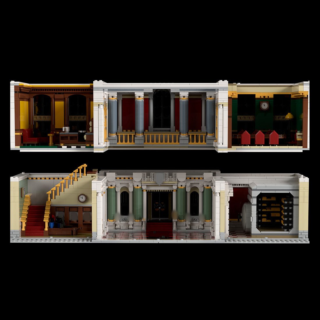 MOC-262028 Zentralbank | Modular Klemmbausteine-LesDiy-Klemmbausteine