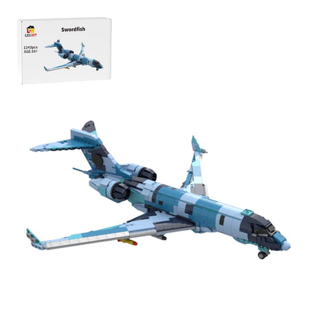 MOC-262464 SAAB Swordfish MPA (Seepatrouillenflugzeug) Klemmbausteine-LesDiy-Klemmbausteine