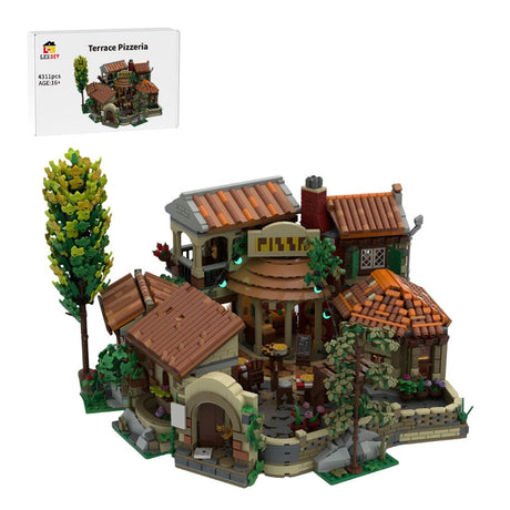 MOC-262846 Tuscan Terrace Pizzeria Klemmbausteine-LesDiy-Klemmbausteine