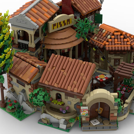 MOC-262846 Tuscan Terrace Pizzeria Klemmbausteine-LesDiy-Klemmbausteine