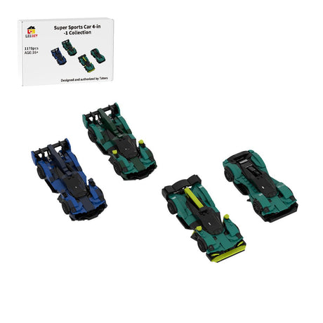 MOC-265825 Aston Martin Valkyrie 4-in-1 Bundle Klemmbausteine-LesDiy-Klemmbausteine