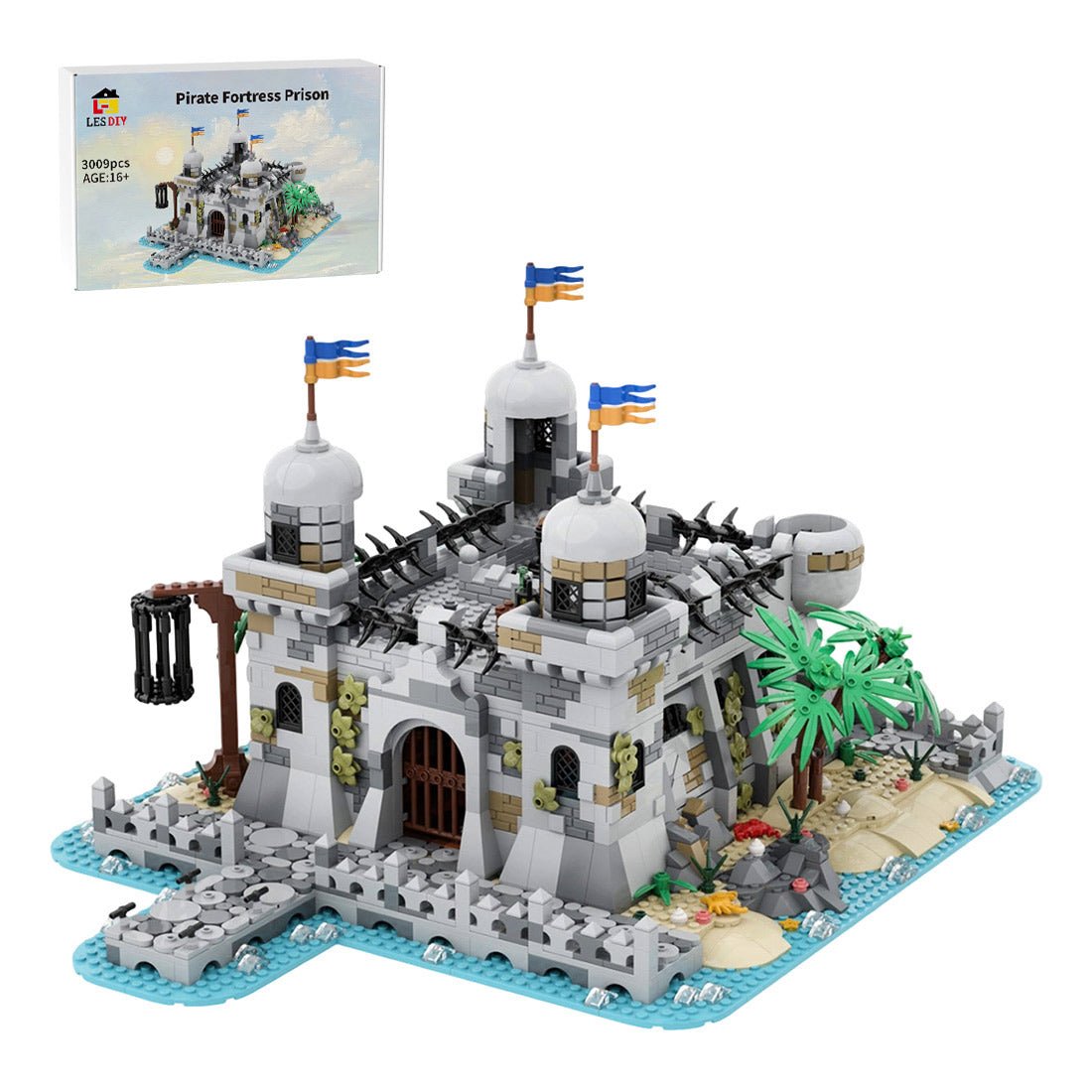 MOC-266198 Piraten-Gefängnis – Seefahrer-Bucht Klemmbausteine-LesDiy-Klemmbausteine