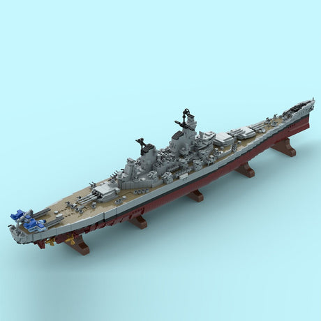 MOC-270039 Schlachtschiff der Iowa-Klasse Klemmbausteine-LesDiy-Klemmbausteine