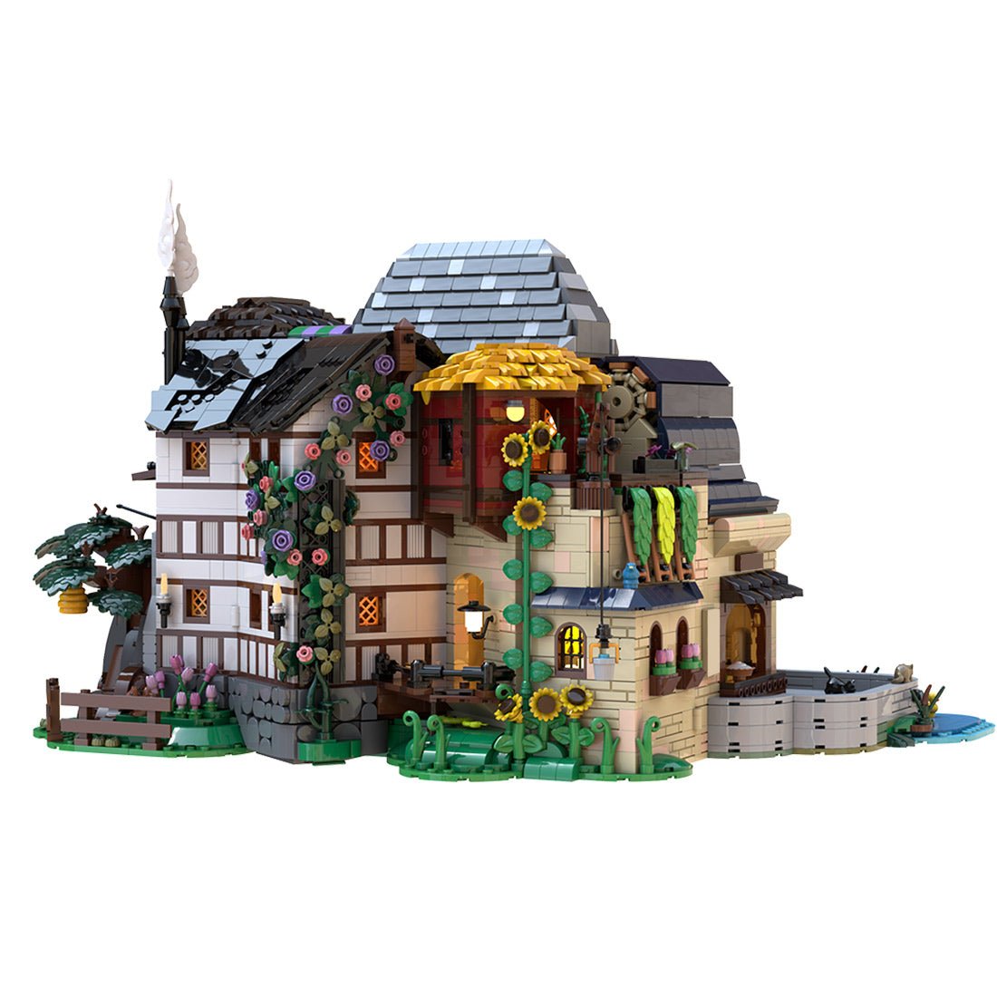 MOC-270222 Old Town Wharf Klemmbausteine-LesDiy-Klemmbausteine