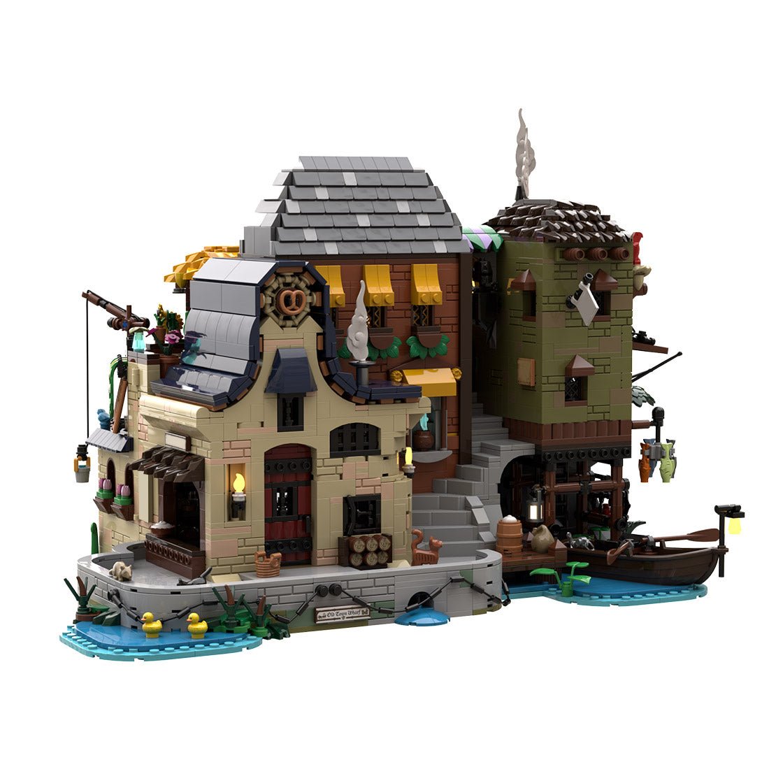 MOC-270222 Old Town Wharf Klemmbausteine-LesDiy-Klemmbausteine