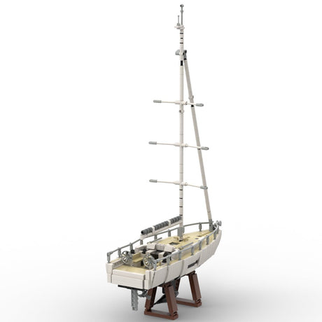 MOC-273023 Moderne Segelyacht Klemmbausteine-LesDiy-Klemmbausteine