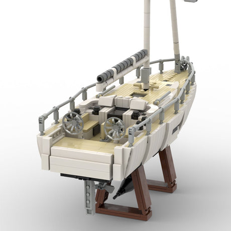 MOC-273023 Moderne Segelyacht Klemmbausteine-LesDiy-Klemmbausteine