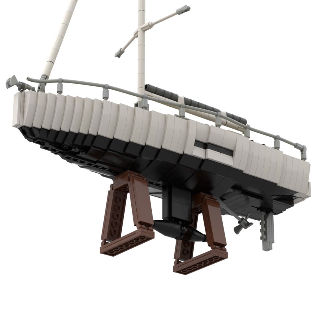 MOC-273023 Moderne Segelyacht Klemmbausteine-LesDiy-Klemmbausteine