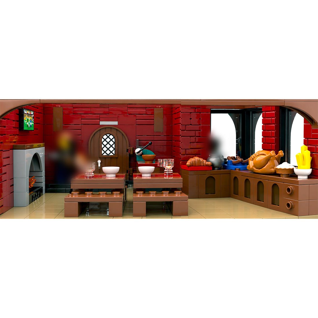 MOC-275366 Winterdorf-Pub – „The Frosty Pint“ Klemmbausteine-LesDiy-Klemmbausteine