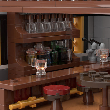 MOC-275366 Winterdorf-Pub – „The Frosty Pint“ Klemmbausteine-LesDiy-Klemmbausteine