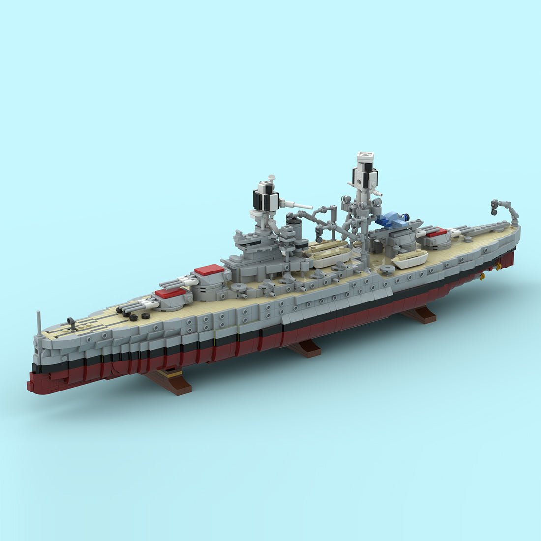 MOC-275741 USS Arizona Klemmbausteine-LesDiy-Klemmbausteine