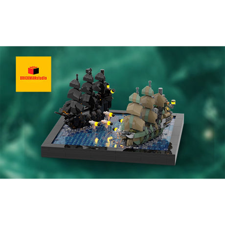 MOC-275985 LEGO Pirates of the Caribbean „Am Ende der Welt“ – Seeschlacht (Die Flying Dutchman gegen die Black Pearl) Klemmbausteine-LesDiy-Klemmbausteine
