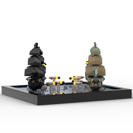 MOC-275985 LEGO Pirates of the Caribbean „Am Ende der Welt“ – Seeschlacht (Die Flying Dutchman gegen die Black Pearl) Klemmbausteine-LesDiy-Klemmbausteine