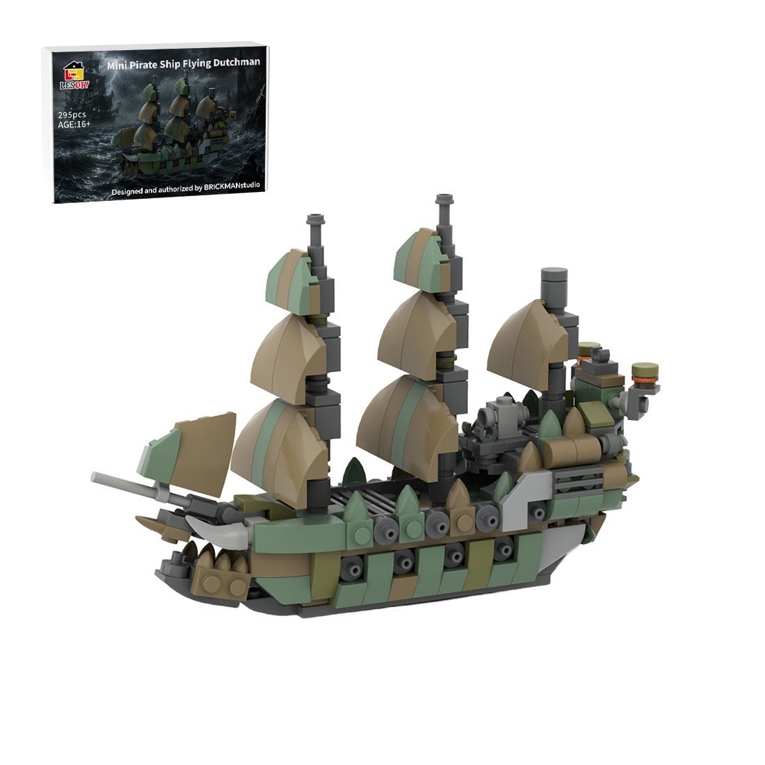 MOC-275987 LEGO Pirates of the Caribbean – Mini-Schiff „Flying Dutchman“ Klemmbausteine-LesDiy-Klemmbausteine