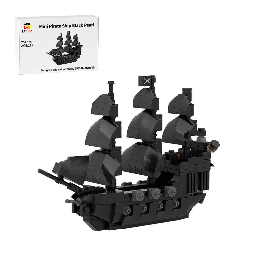 MOC-275988 LEGO Pirates of the Caribbean – Mini-Schiff „Black Pearl“ Klemmbausteine-LesDiy-Klemmbausteine