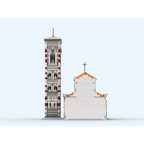 MOC-276345 Teilansicht des Doms von Florenz und Giottos Campanile Klemmbausteine-LesDiy-Klemmbausteine