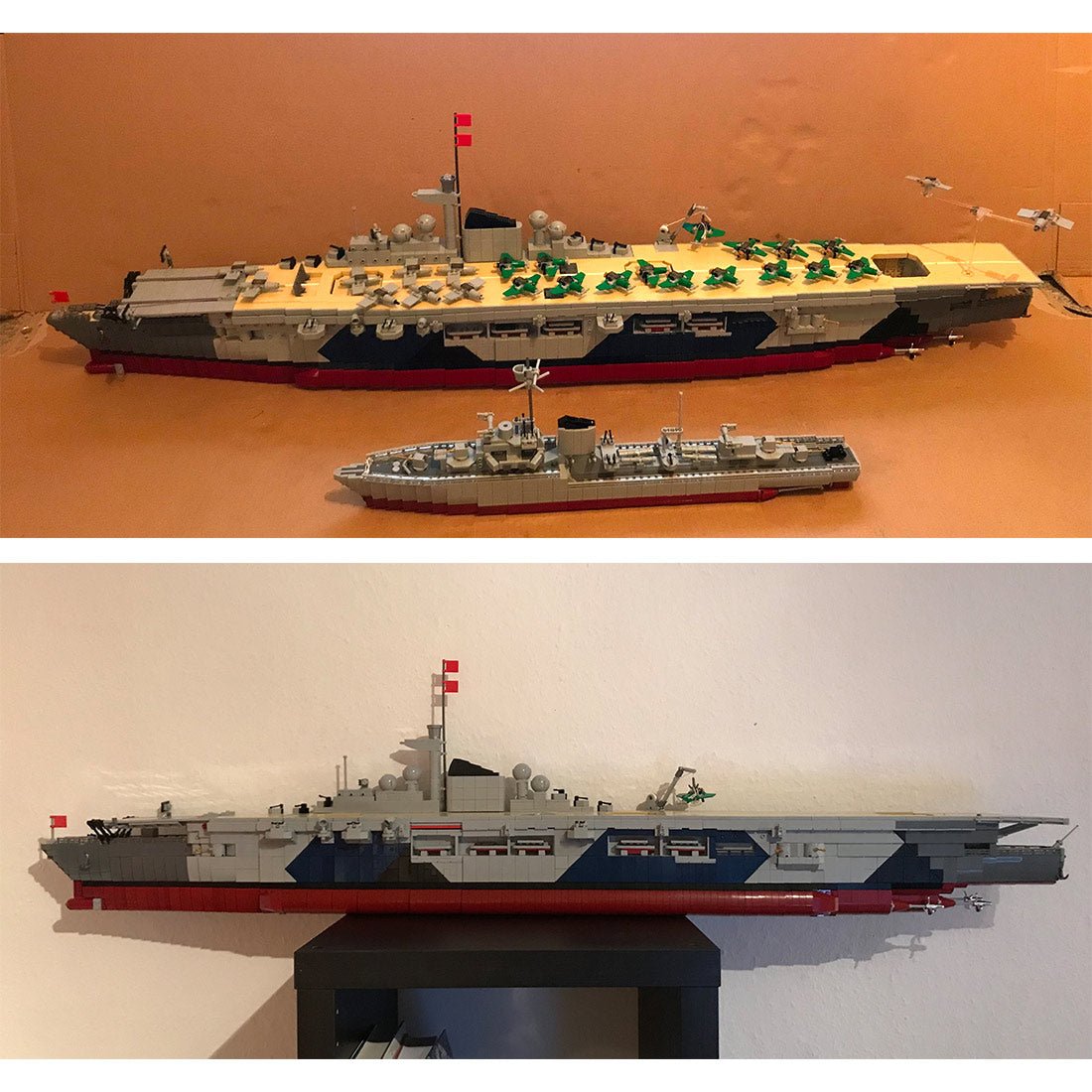 MOC - 34030 Graf Zeppelin Flugzeugträger Klemmbausteine - LesDiy - Klemmbausteine