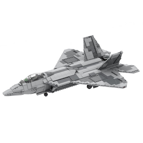 MOC - 35918 F - 22 RAPTOR | 1:34 Minifig Scale | Lockheed Martin (v2) Klemmbausteine - LesDiy - Klemmbausteine