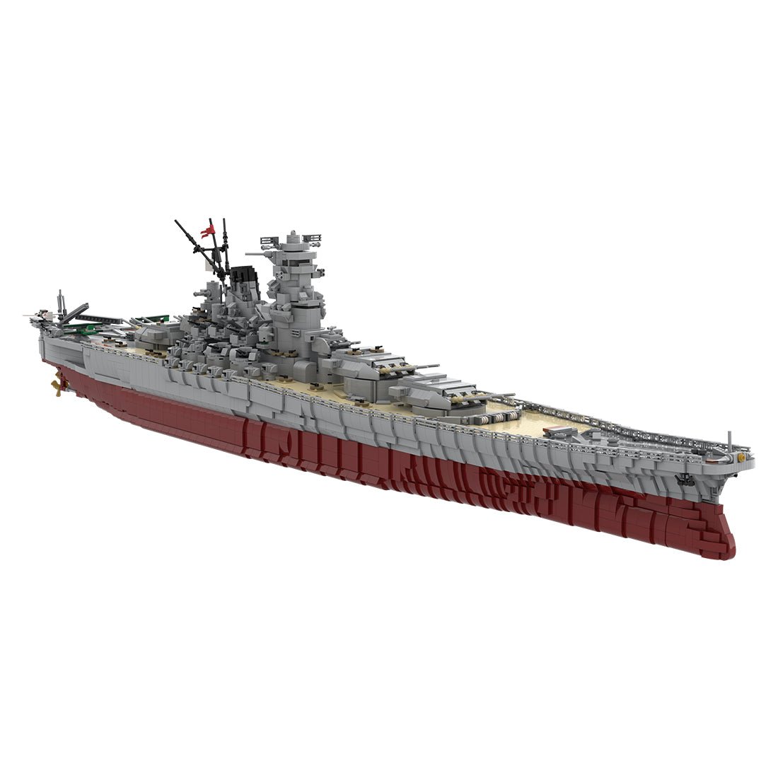 MOC-37260 IJN Yamato 1:200 klemmbausteine | LesDiy