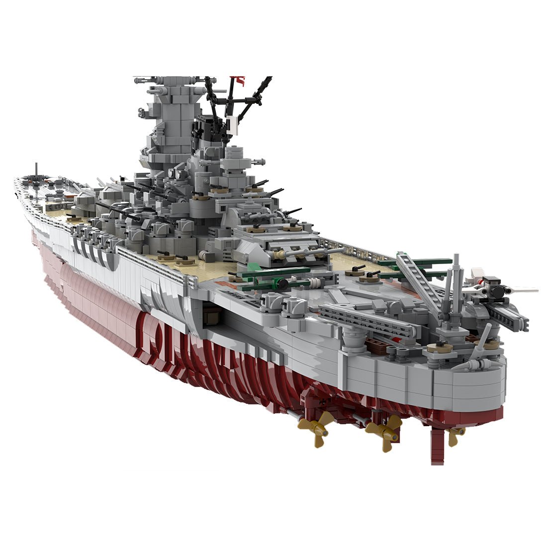 MOC-37260 IJN Yamato 1:200 klemmbausteine | LesDiy