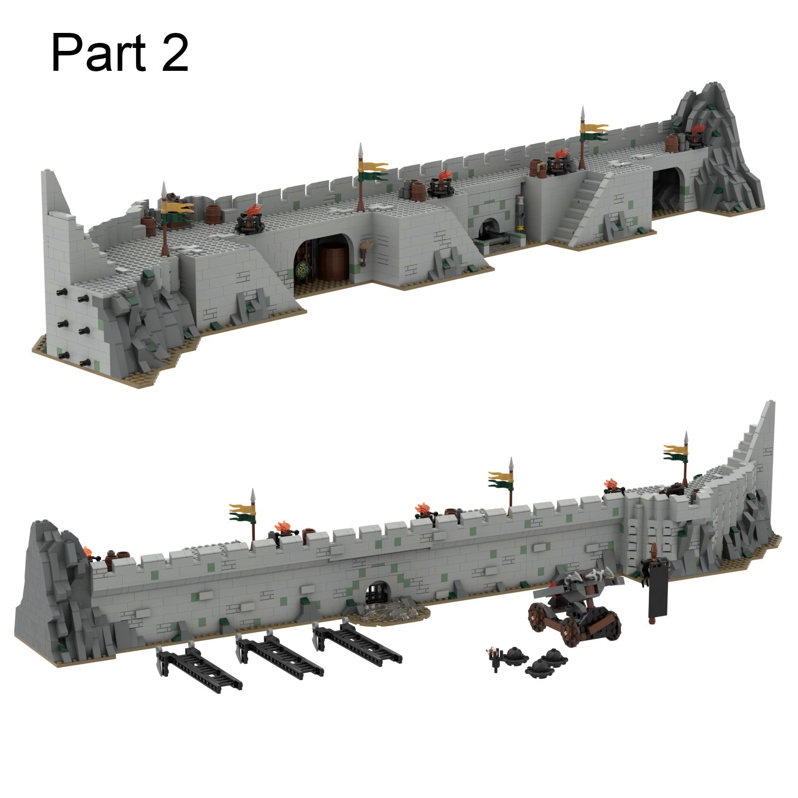 MOC-38478 USC Helm's Deep Clamp Building Blocks - LesDiy