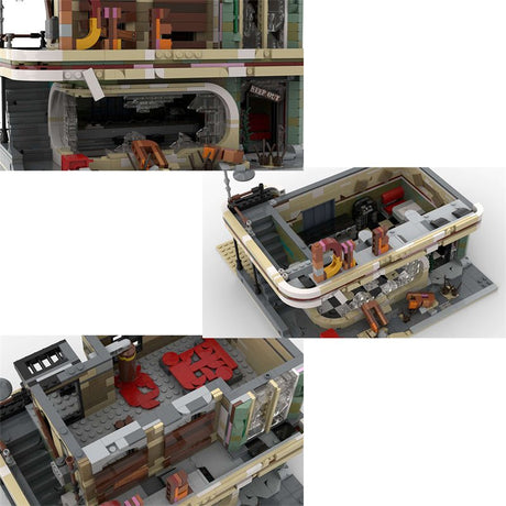 MOC - 40173 Downtown Diner - Apokalypse Version - LesDiy - Klemmbausteine