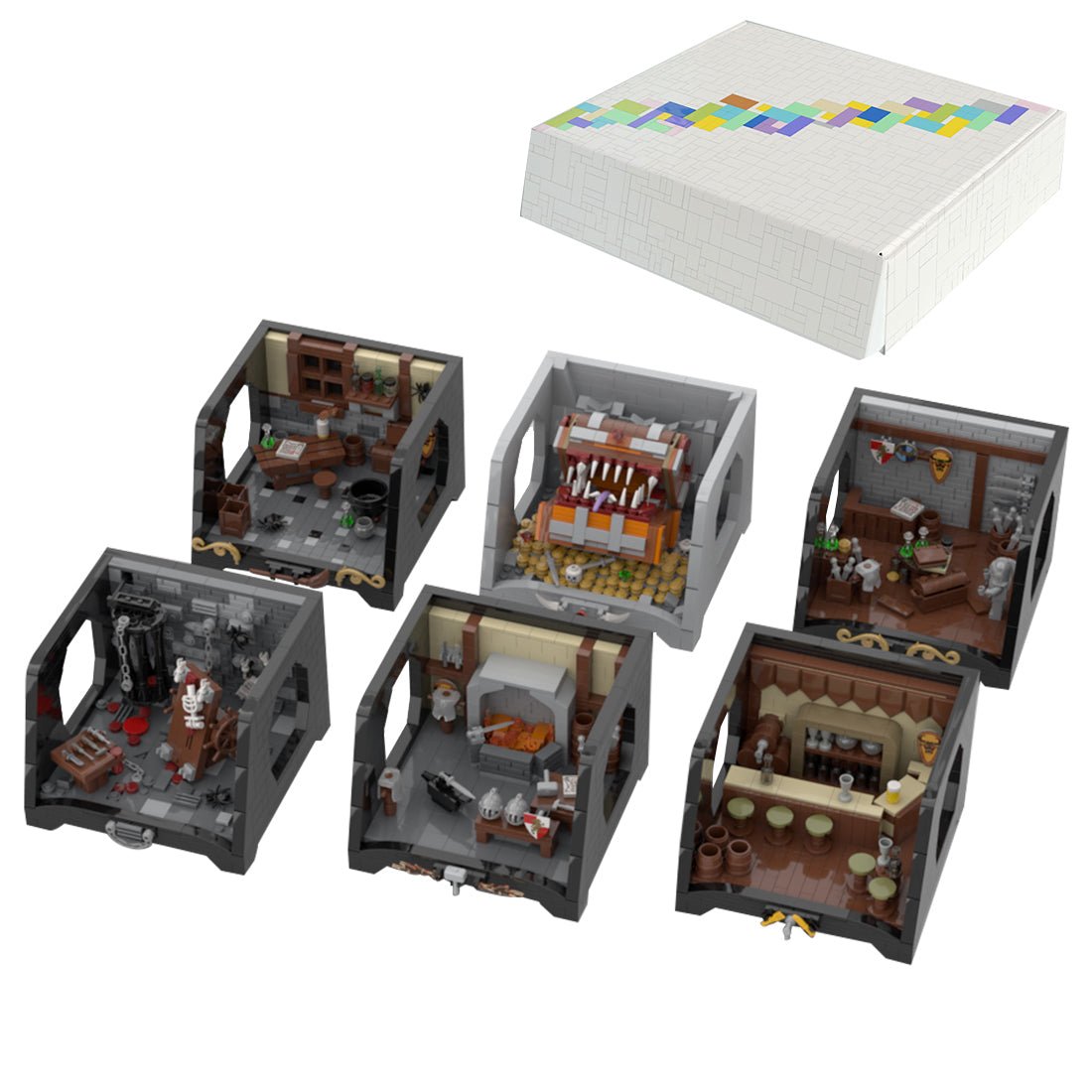 MOC - 41116 Medieval Series 6 Scenes Klemmbausteine - LesDiy - Klemmbausteine