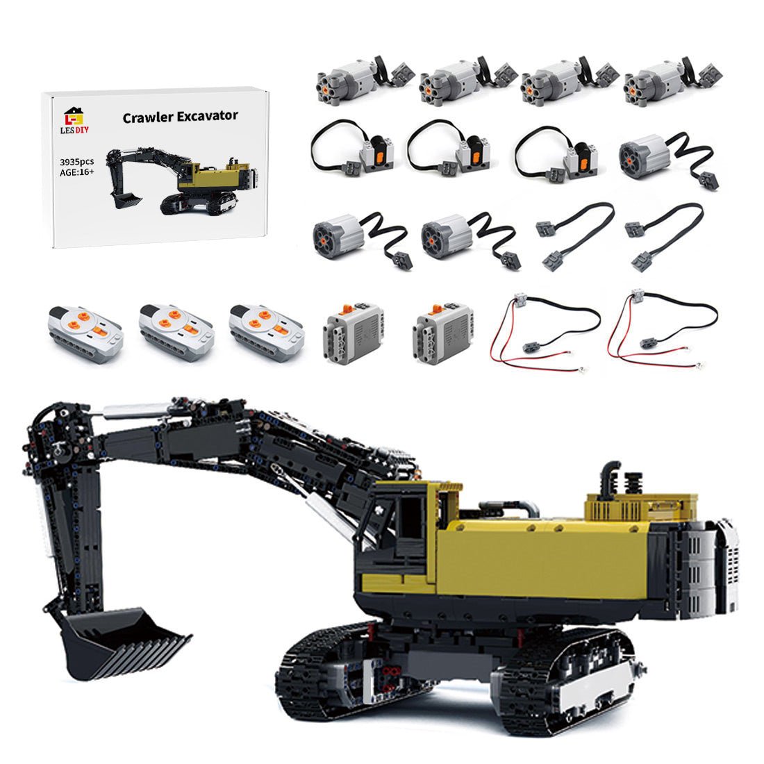 MOC - 43636 Technik Volvo EC750 Bagger - LesDiy - Klemmbausteine