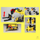 MOC - 43871 Technik JCB Roto Telehandler - LesDiy - Klemmbausteine