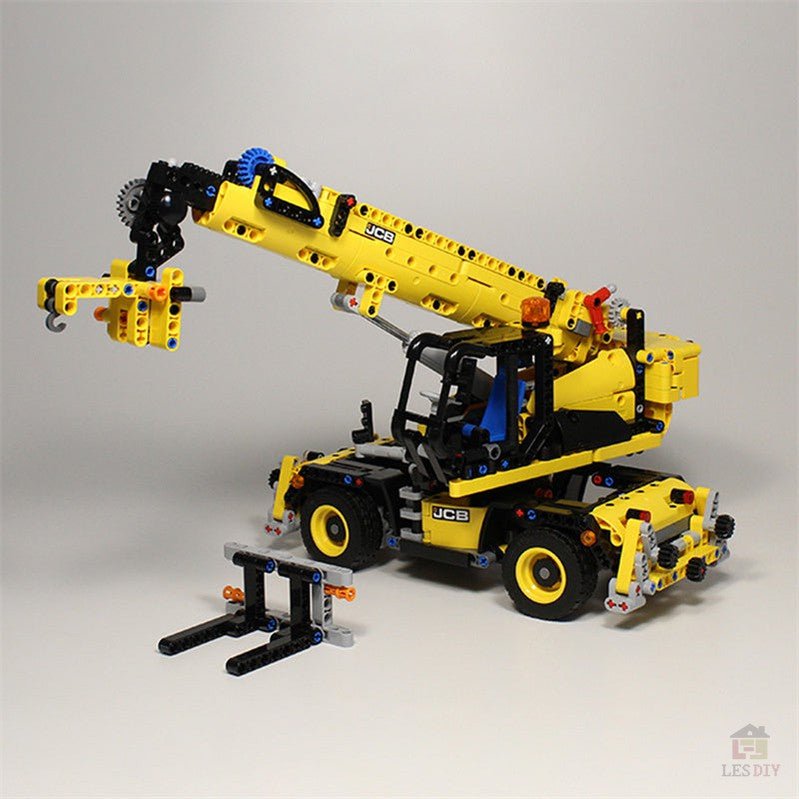 MOC - 43871 Technik JCB Roto Telehandler - LesDiy - Klemmbausteine