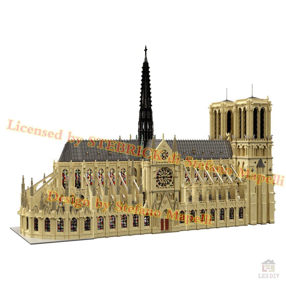 MOC - 43974 Notre Dame de Paris Klemmbausteine - LesDiy - Klemmbausteine