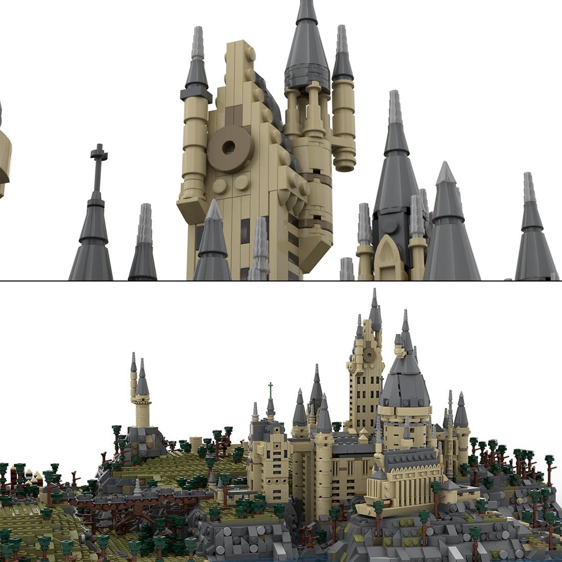 MOC-45950 Harry Potter Hogwarts Castle Clamp Building Blocks - LesDiy