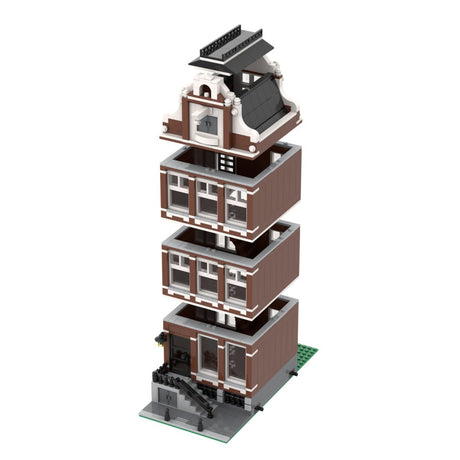 MOC - 46108 Amsterdam Canal House Nr 1 Klemmbausteine - LesDiy - Klemmbausteine