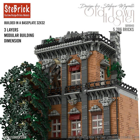 MOC - 46504 Altstadt Hostel Klemmbausteine - LesDiy - Klemmbausteine