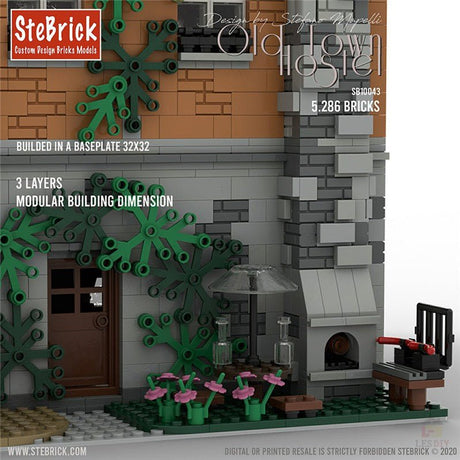 MOC - 46504 Altstadt Hostel Klemmbausteine - LesDiy - Klemmbausteine