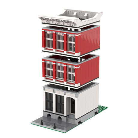 MOC - 47824 Modular Building - Amsterdam Canal House Nr 2 Klemmbausteine - LesDiy - Klemmbausteine