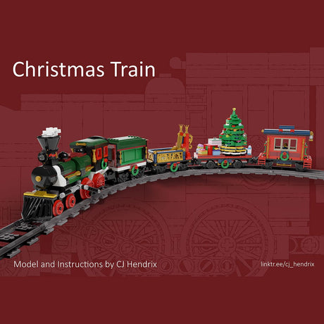 MOC - 49581 Motorized and Improved Christmas Train Klemmbausteine - LesDiy - Klemmbausteine