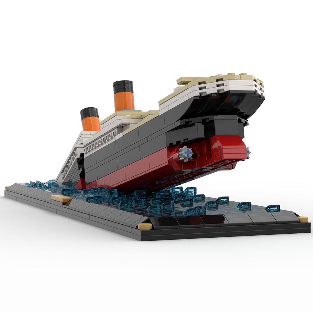 MOC - 51466 Titanic Sinken Szene - LesDiy - Klemmbausteine
