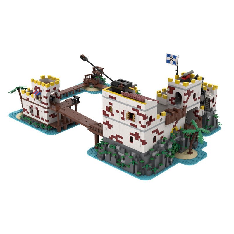 Set MOC 5273 Pièces - The Imperial Whitegate Trading Post - Thème Pirates - ZITIANYOU BUILD