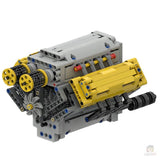 MOC - 54607 Crossplane V8 - LesDiy - Klemmbausteine