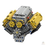 MOC - 54607 Crossplane V8 - LesDiy - Klemmbausteine