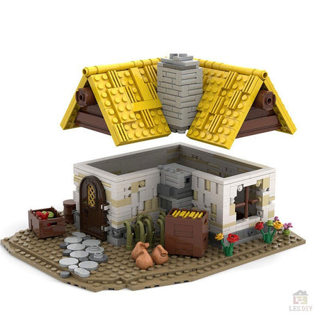 MOC - 58003 Mittelalterliches Bauernhaus - LesDiy - Klemmbausteine