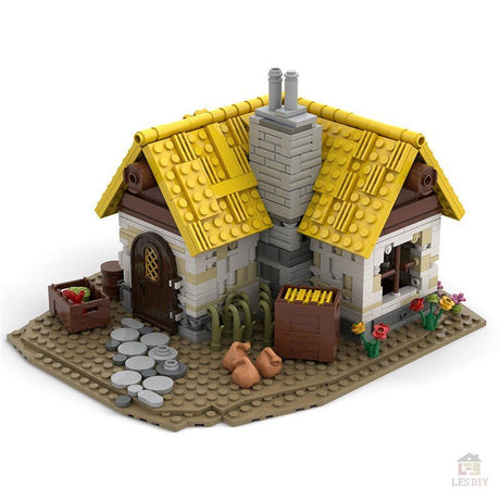 MOC - 58003 Mittelalterliches Bauernhaus - LesDiy - Klemmbausteine