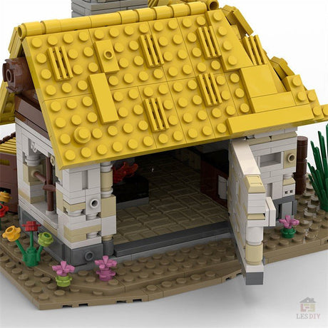 MOC - 58003 Mittelalterliches Bauernhaus - LesDiy - Klemmbausteine