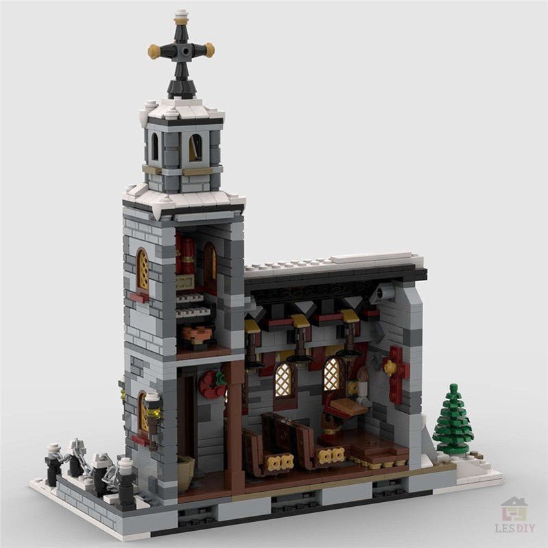 MOC - 58208 Kleine Winterkirche - LesDiy - Klemmbausteine