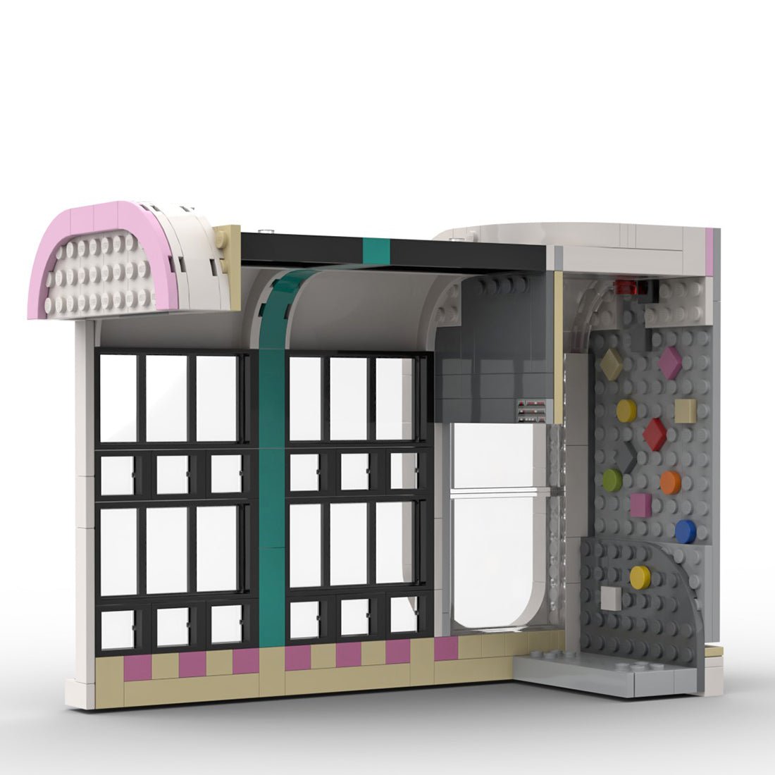 MOC - 58435 Jim's Bowling Alley & Diner Klemmbausteine - LesDiy - Klemmbausteine